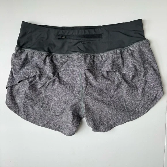 Lululemon Speed Up High Rise Shorts Heather Grey 4” Inseam Size 8 - Picture 4 of 4